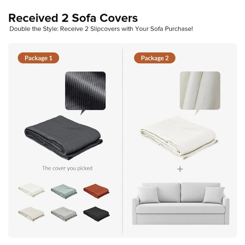80.5 Modern Detachable Backrest Sofa