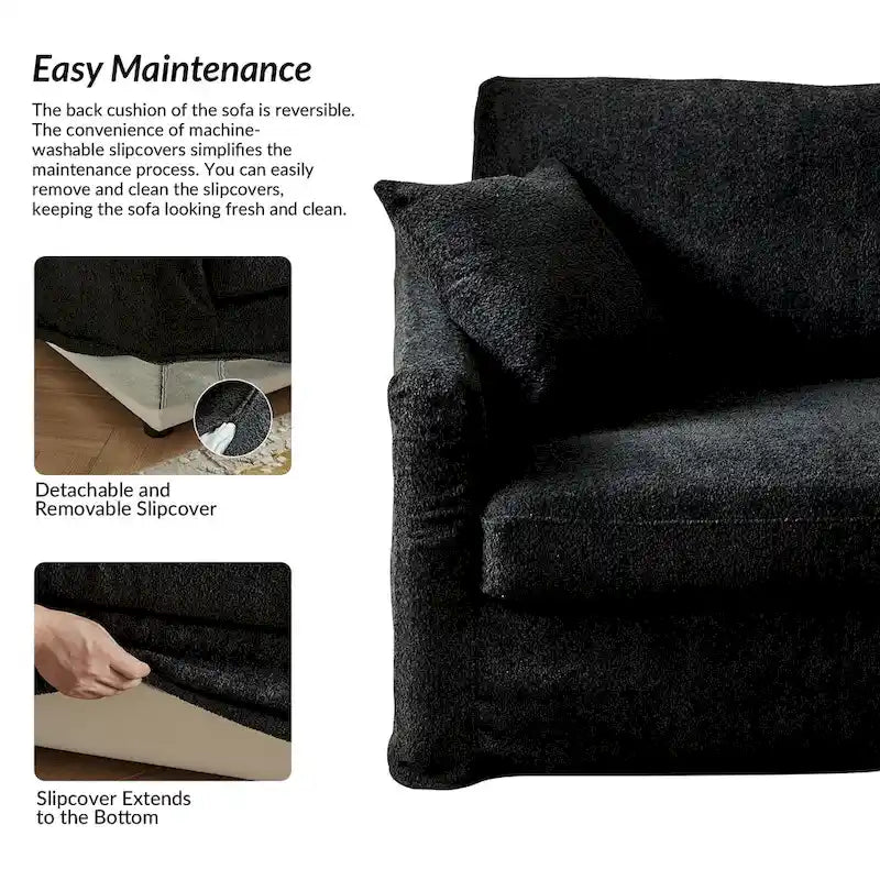 80.5 Modern Detachable Backrest Sofa