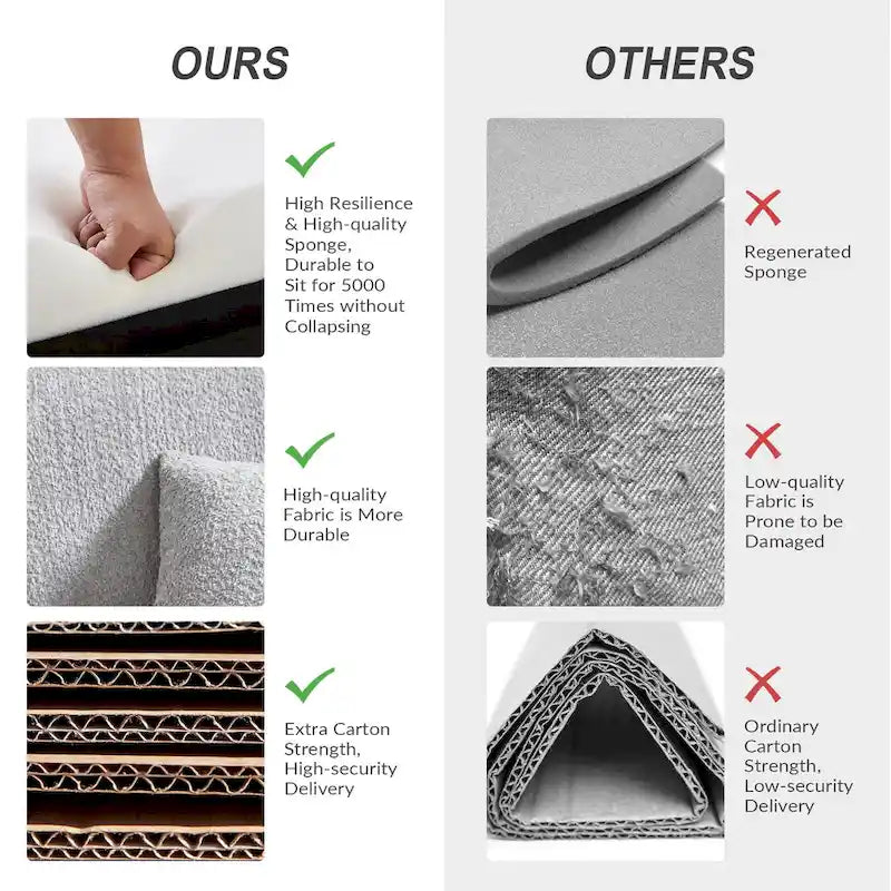 80.5 Modern Detachable Backrest Sofa