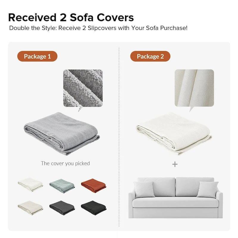 80.5 Modern Detachable Backrest Sofa