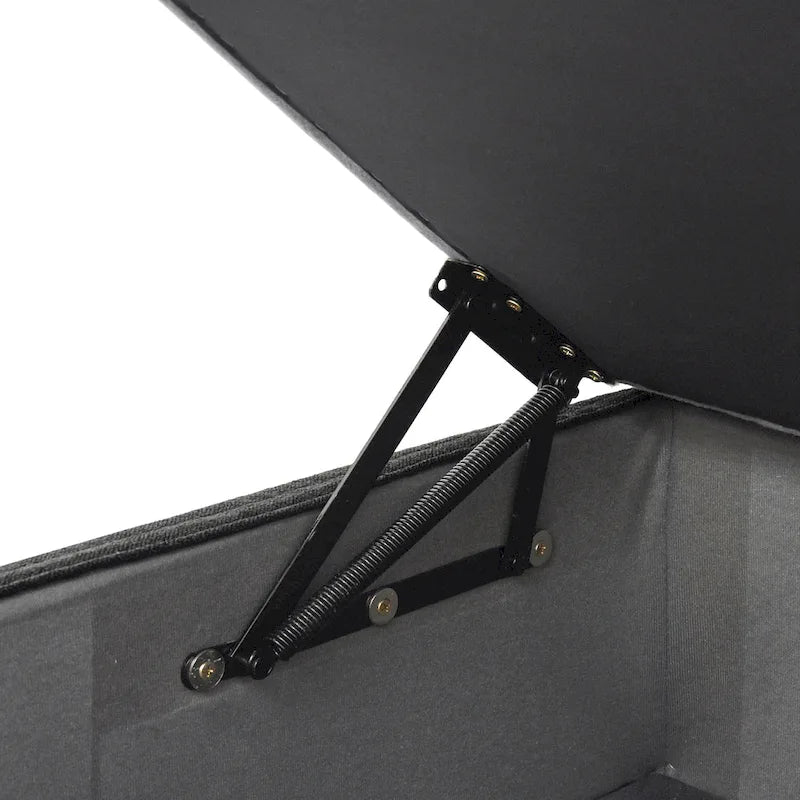 120 L-shaped Modern Sectional Sofa Linen Modular Sofa Couch with Storage Ottoman