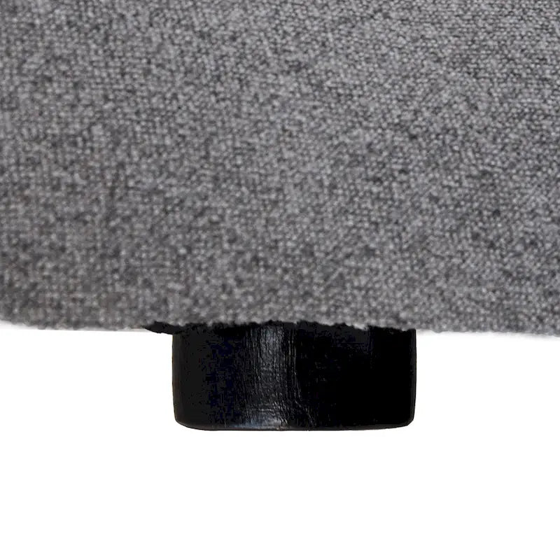 120 L-shaped Modern Sectional Sofa Linen Modular Sofa Couch with Storage Ottoman