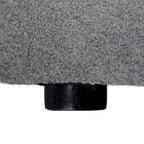 120 L-shaped Modern Sectional Sofa Linen Modular Sofa Couch with Storage Ottoman