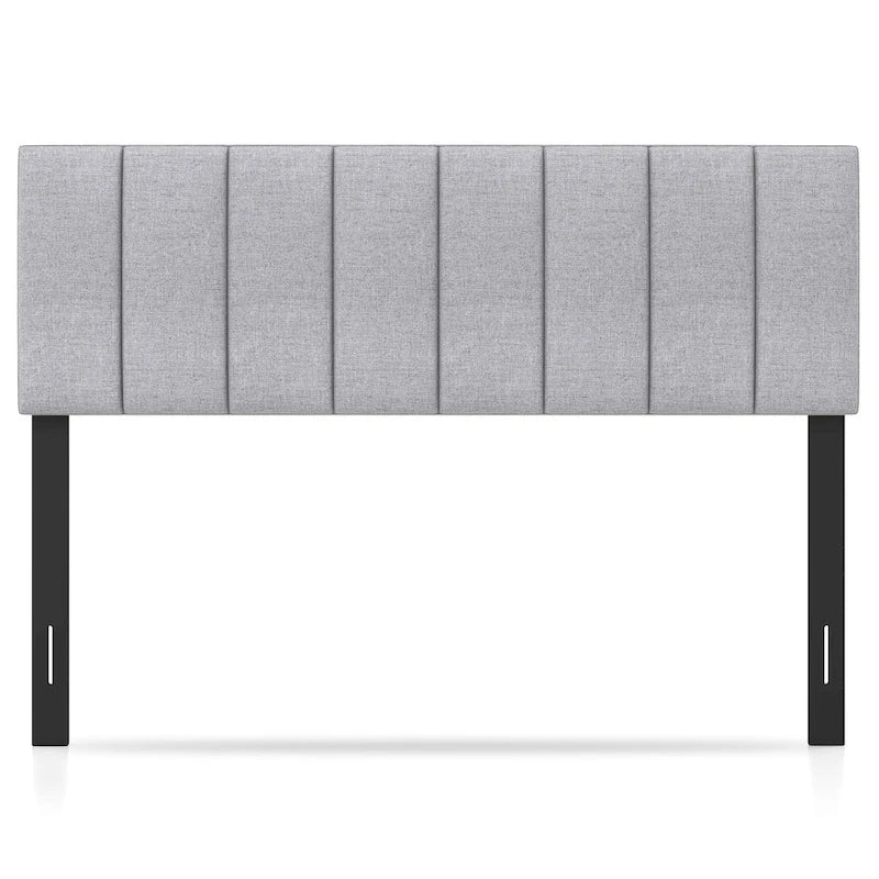 Linen Upholstered Headboard for Full and Queen Size Bed Frames