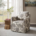  Betty Slub-weave Wide-seat 360-degree Swivel Armchair Set of 2