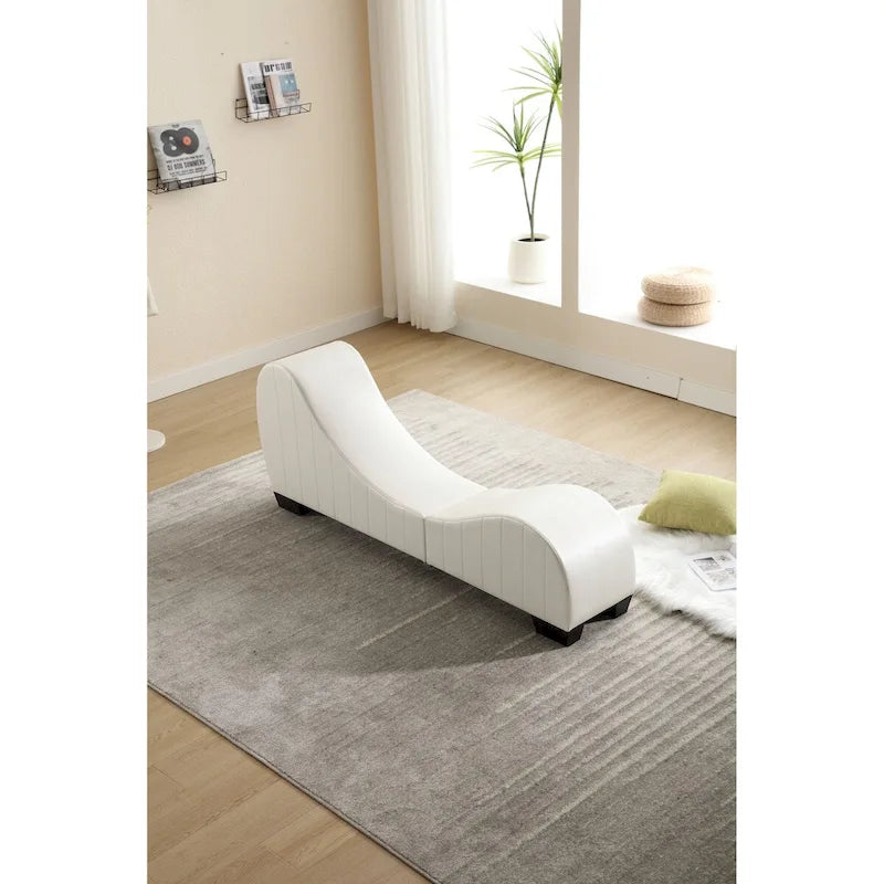 Modern Faux Leather Curved sofa