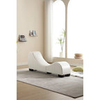 Modern Faux Leather Curved sofa