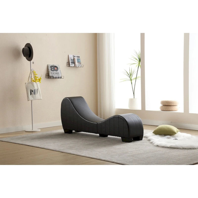 Modern Faux Leather Curved sofa