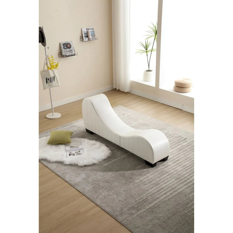 Modern Faux Leather Curved sofa