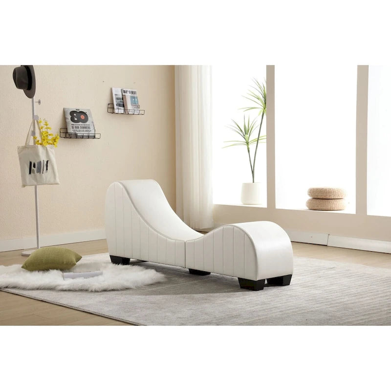 Modern Faux Leather Curved sofa