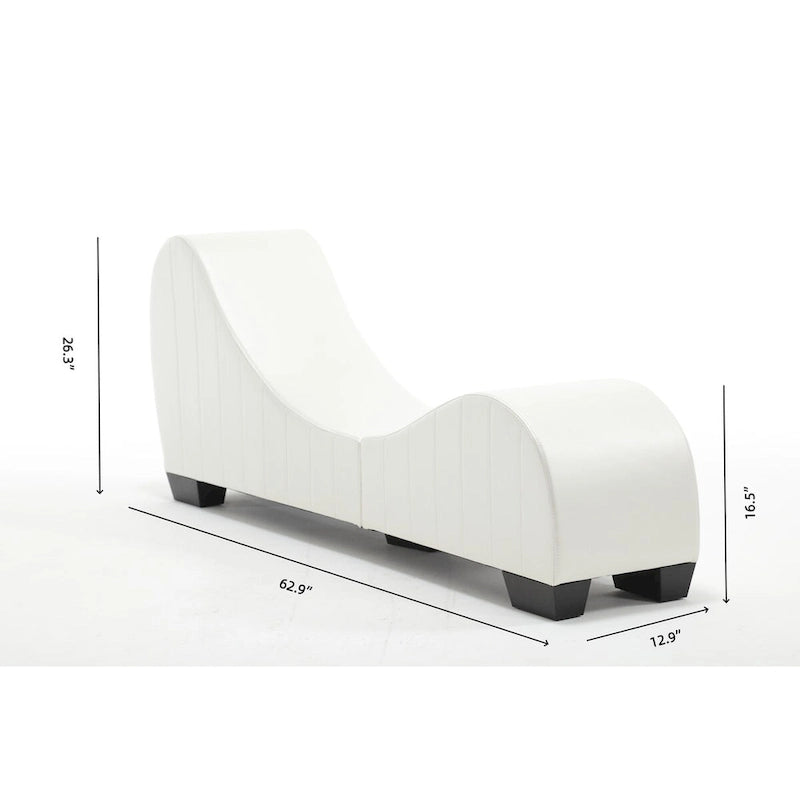 Modern Faux Leather Curved sofa