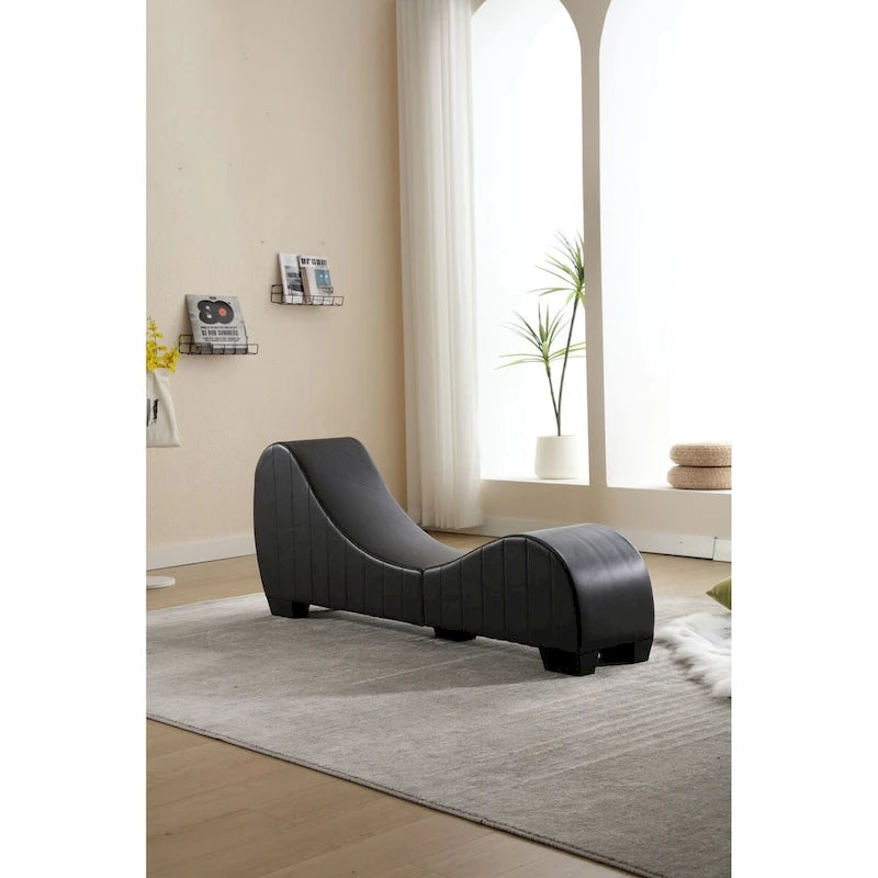 Modern Faux Leather Curved sofa