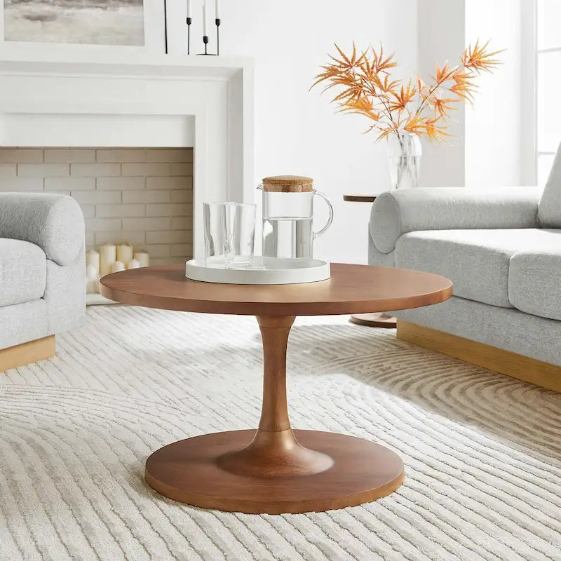 Round Wooden Coffee Table