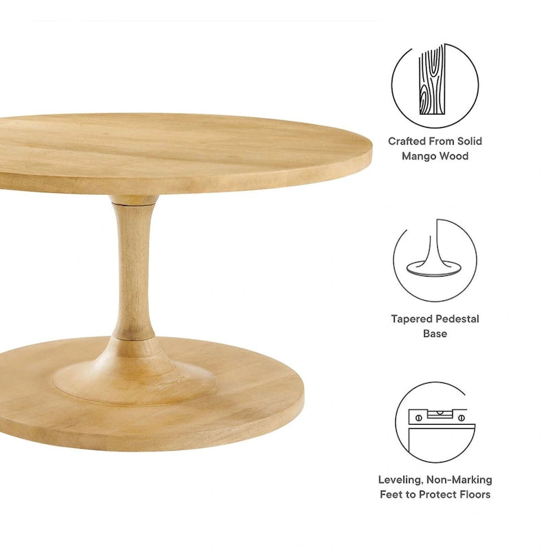 Round Wooden Coffee Table