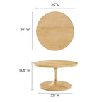 Round Wooden Coffee Table