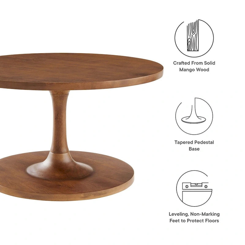 Round Wooden Coffee Table