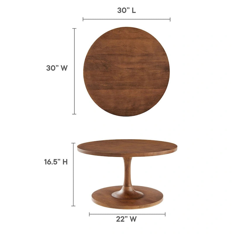 Round Wooden Coffee Table