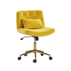 Modern Flannel Swivel And Tilt Office Chair With Backrest