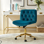 Modern Flannel Swivel And Tilt Office Chair With Backrest