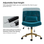 Modern Flannel Swivel And Tilt Office Chair With Backrest