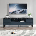 Stylish 70-Inch TV Stand with Marble-Printed Top - 70 in Width