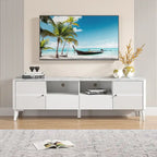 Stylish 70-Inch TV Stand with Marble-Printed Top - 70 in Width