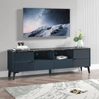 Stylish 70-Inch TV Stand with Marble-Printed Top - 70 in Width