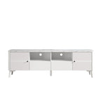 Stylish 70-Inch TV Stand with Marble-Printed Top - 70 in Width