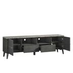 Stylish 70-Inch TV Stand with Marble-Printed Top - 70 in Width